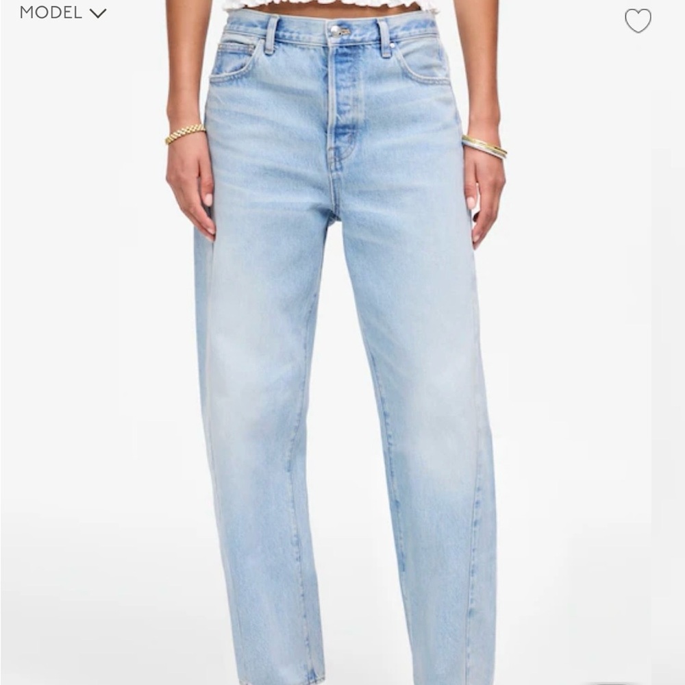 Madewell Pieced Barrel Leg Jeans Light Wash Size 29 High Rise